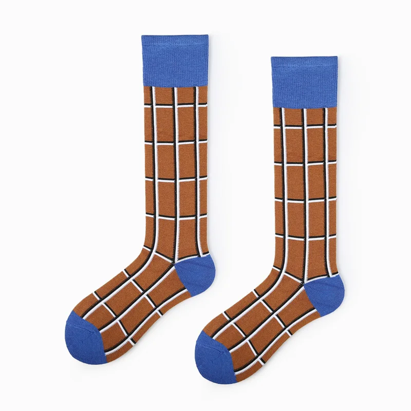 1 пара, гольфы kawaii, сетчатые высокие носки до бедра, японские Хлопковые женские гольфы для девочек, милые цветные носки для студентов, harajuku - Цвет: AB59016