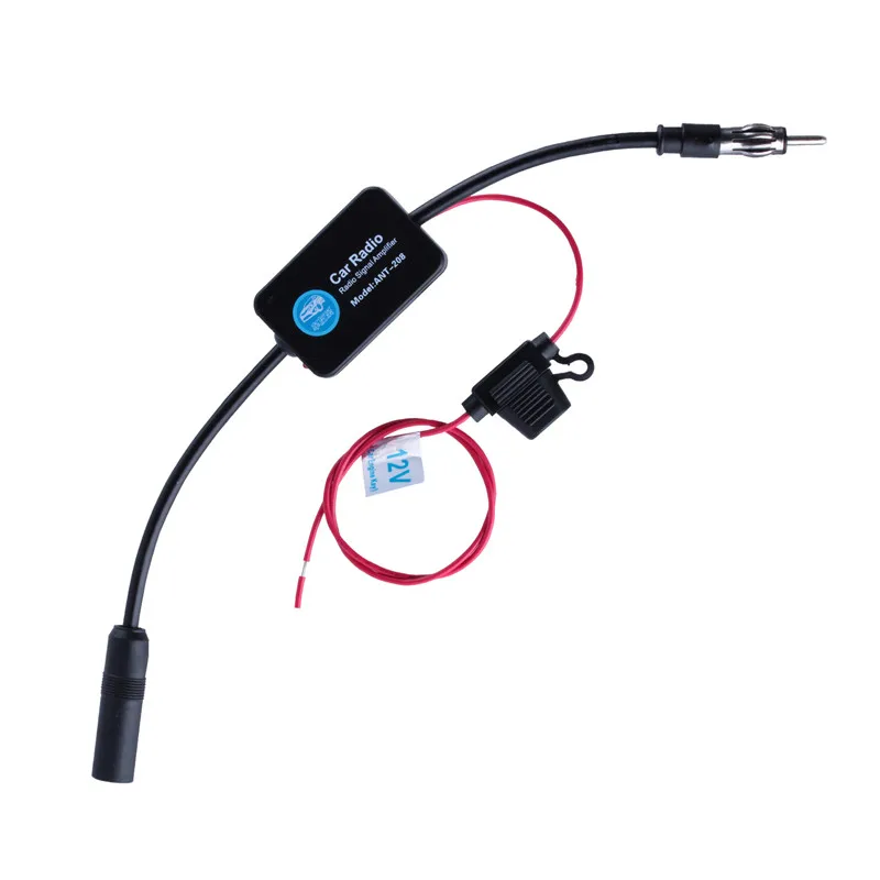 Seicane Автомобильная FM антенна для Универсальный Магнитный цикл усилитель против помех 88-108 МГЦ 12 в черный цвет