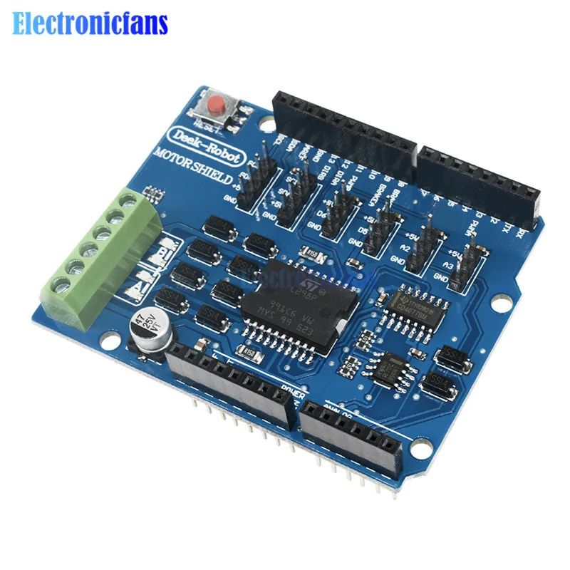 L298P щит R3 DC мотор драйвер модуль 2A h-мост 2 way при напряжении от 5 в до 12 В релейный модуль для Arduino UNO 2560 NW
