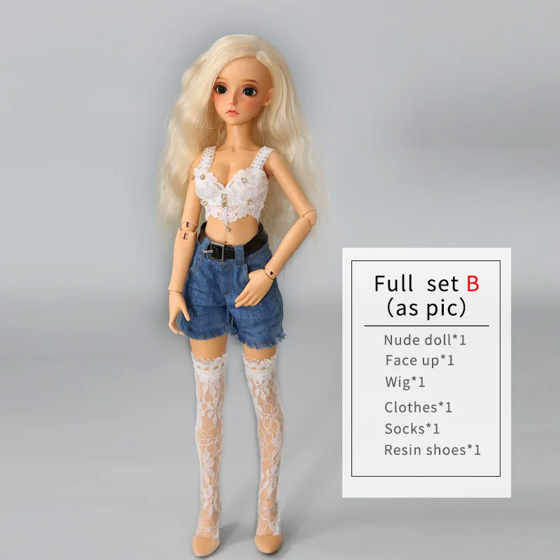 Fairyland Minifee Cygne 1/4 BJD кукла девочка тело Игрушки для девочек куклы - Цвет: Fullset B as pic