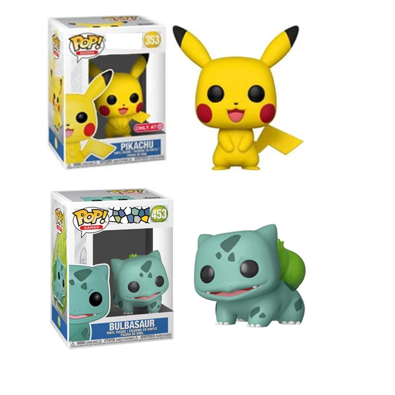 Funko POP Games: Bulbasaur Пикачу чармандер Сквиртл виниловые фигурки модель игрушки подарки