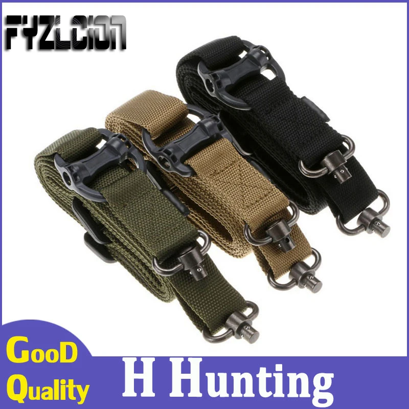 

Quick Adjustable Two 2 Point Qd Sling Swivel Outdoor Hunting Tactical Multi-function Airsoft Rifle Sling Gun Straps Quick Detach