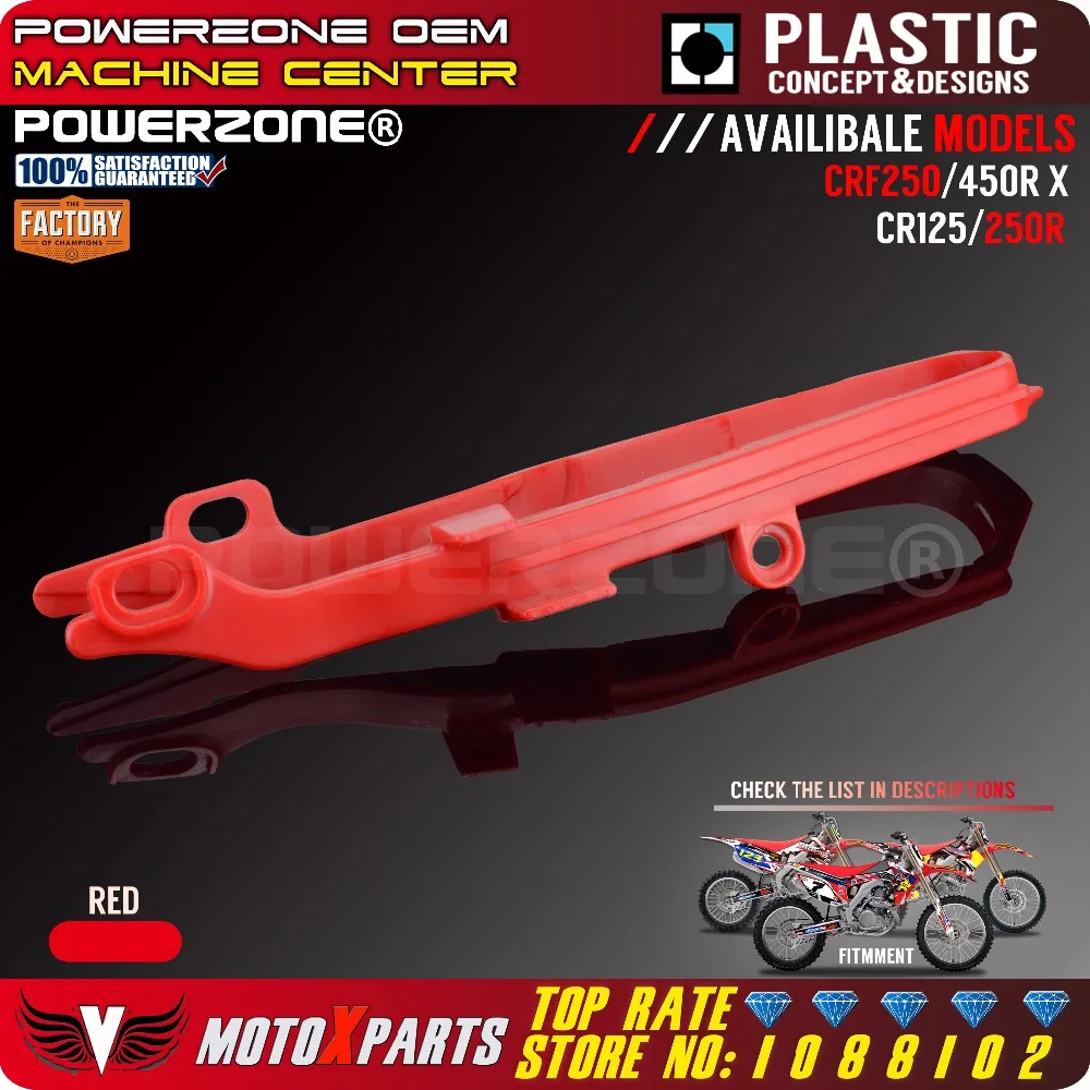 

Powerzone CRF UFO Style Chain Slider Guide For CR125R 250R CRF250X 450X CRF250R 450R Dirt Bike Off Road Motorcross Motorcycle