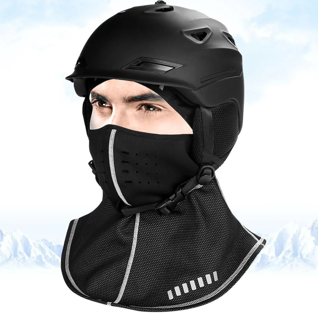 

Full face mask motorcycle warmer neck ploar fleece windproof scarf helmet liner ski cover tactical face shield hood