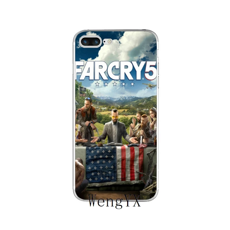 Модная Игра Far Cry 5 логотип узор тонкий силиконовый мягкий чехол для телефона для iPhone X 8 8plus 7 7plus 6 6s plus 5 5S 5c SE 4 4S