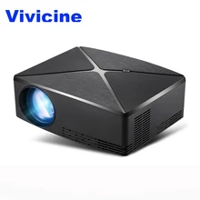Vivicine C80/C80UP Portable LED Mini Projector,Optional WIFI android Bluetooth HDMI USB Home Theater Video Game Projector Beamer