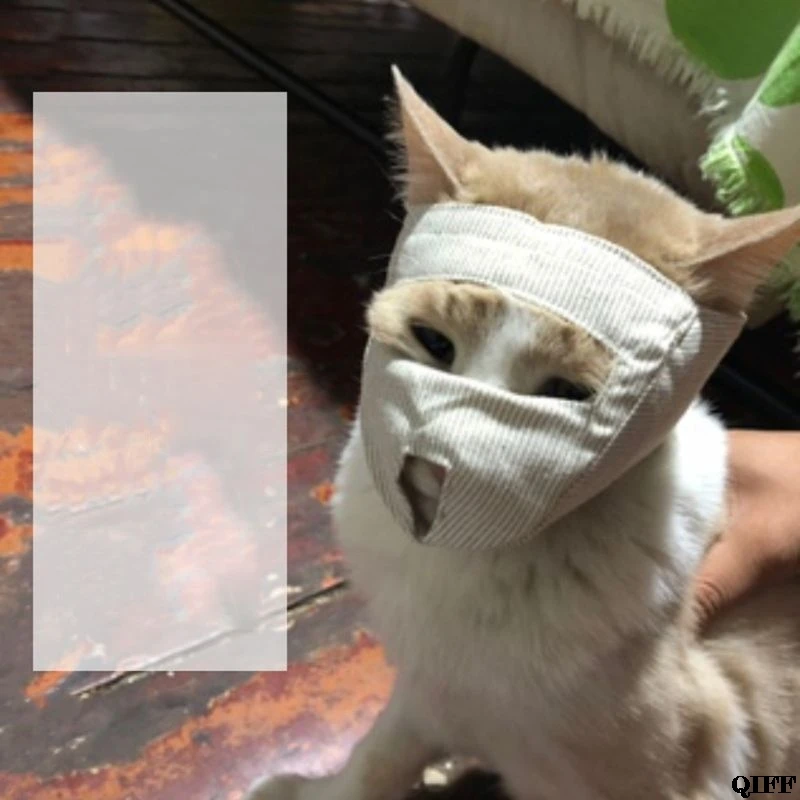 Регулируемый кошачий намордник против лая, укусов уход за кошкой котенок рот маска Крышка Jun21