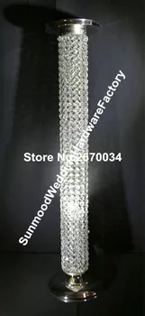 

crystal pillar aisle road lead table centerpieces for home wedding party
