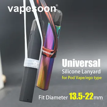 

Original Vapesoon universal silicone lanyard for pod vape ego type iTap Pod Starter Kit fit diameter 13.5-22mm tank
