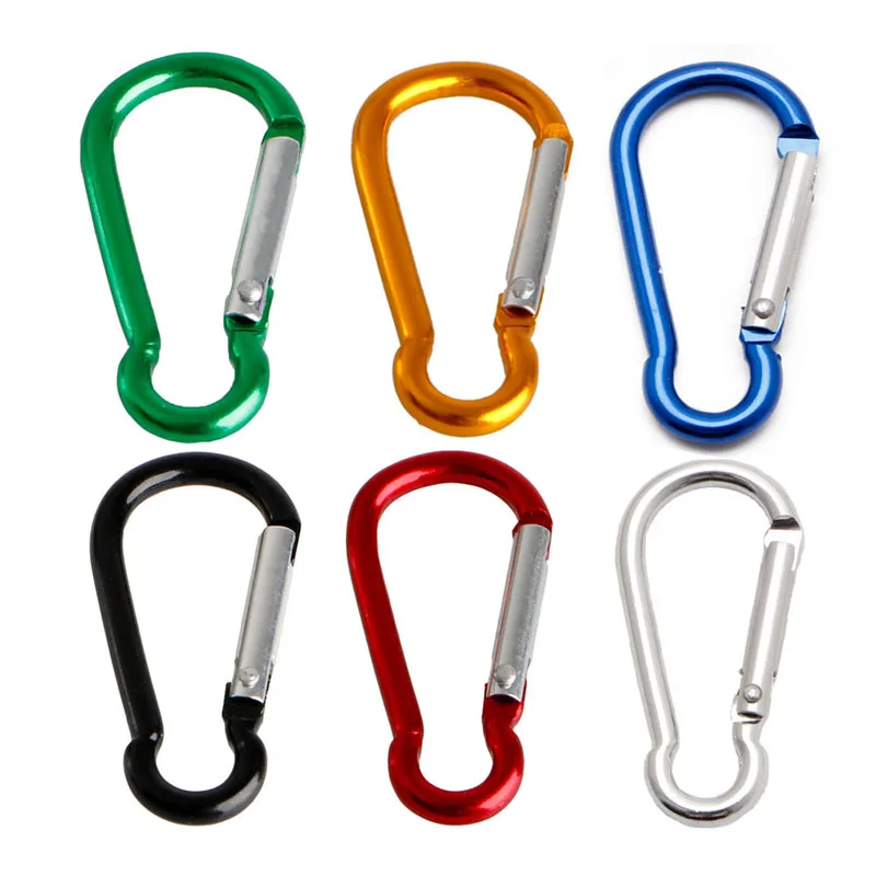 

20 Pcs Aluminum Alloy Spring Sport Carabiner Snap Hook Hanger Keychain Hiking W15