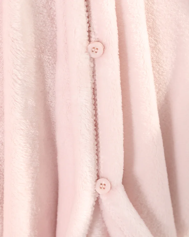 Милое розовое удобное одеяло, толстовка, зимнее теплое Флисовое одеяло с капюшоном и заячьими ушками для взрослых и детей, одежда для сна, большое одеяло для кровати s