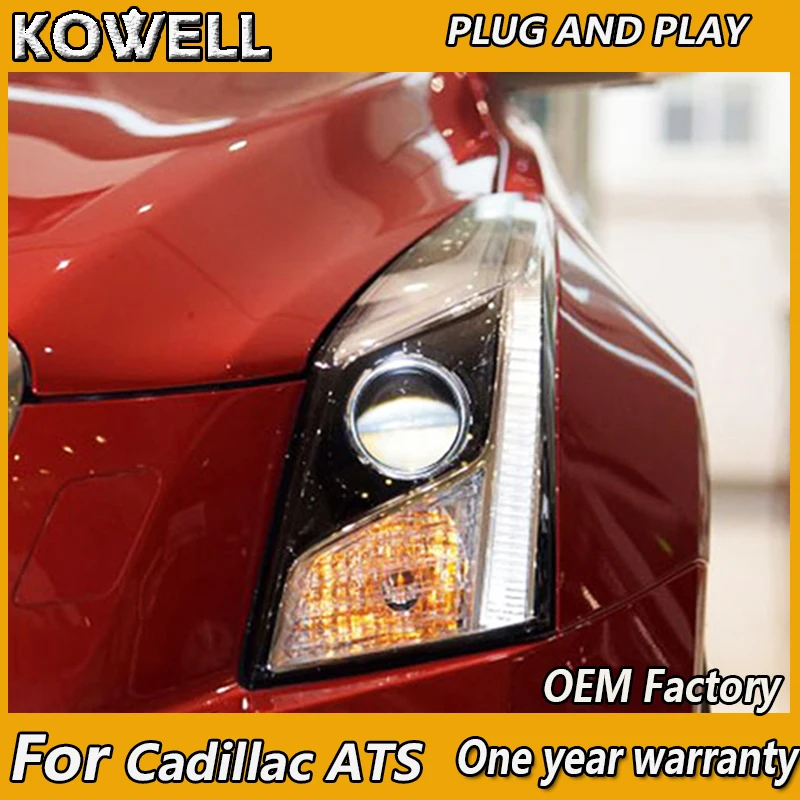 Kowell Car Styling For Cadillac Ats Headlights 2014 2015