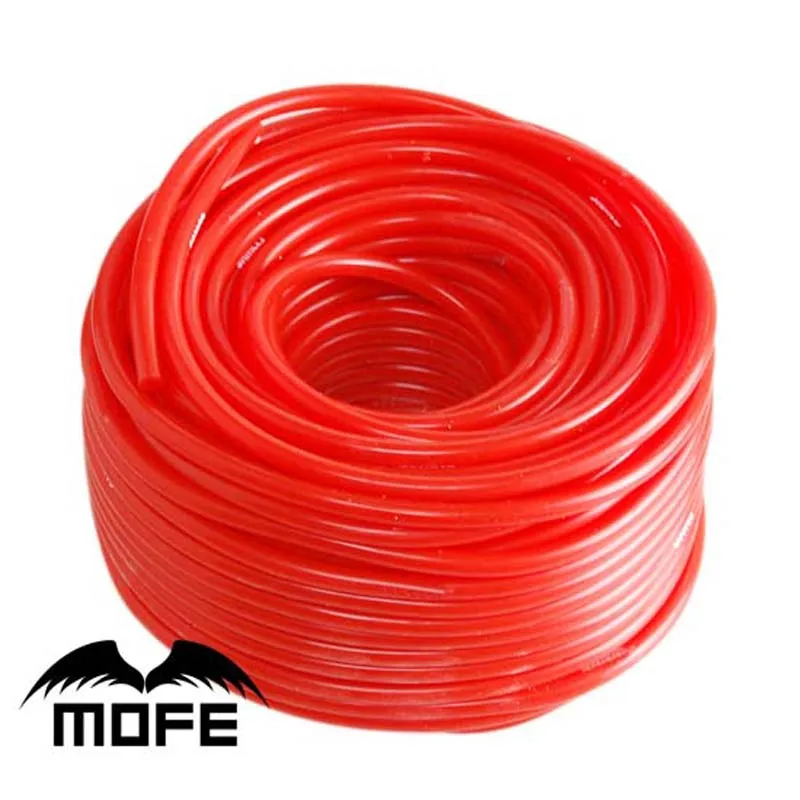 

Mofe HOT SALE 100% Silicone Red 5M Inner Dia: 3MM /5MM Vacuum Hose silicone