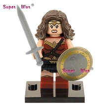 1 шт. супергерой marvel чудо-женщина фильм строительные блоки экшн-наборы Модель Кирпичи игрушки для детей