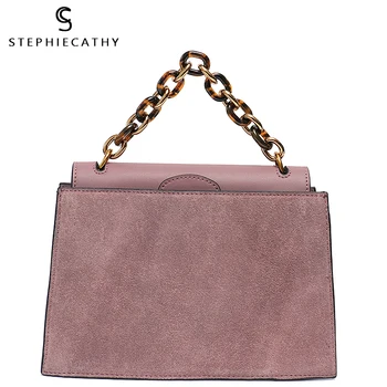 

SC Case Shape Fashion Leather Women Bag Flap Chain Shoulder&Messenger Bags Suede Leather High Quality Design Purses&Handbag