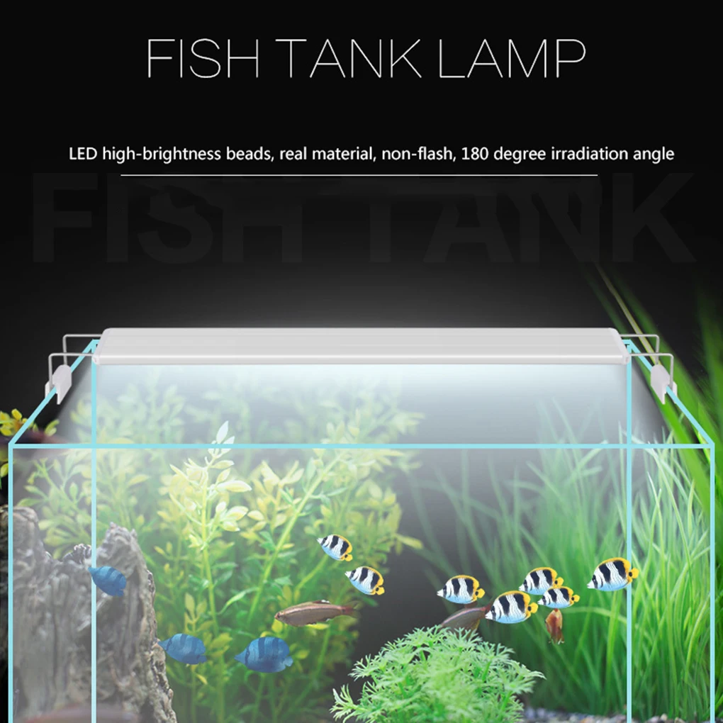 FangNymph Fish Tank Stand тонкий светодиодный светильник ing расширяемый кронштейн для водных растений светильник аквариумная стойка с вилкой EU