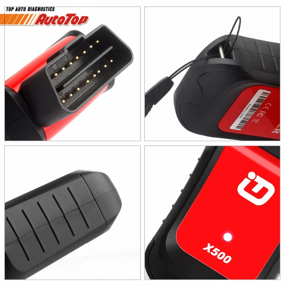 Новые Xtuner X500 OBDII диагностики автомобилей OBD2 Bluetooth адаптер ABS Батарея EPB DPF сброса