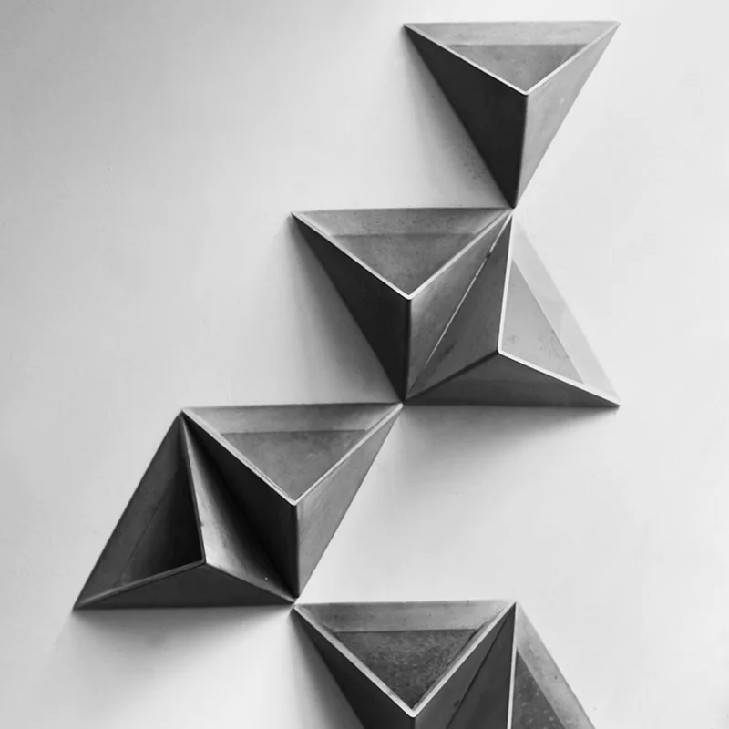 Треугольные силиконовые формы настенные Висячие типа цементные цветочные горшки силиконовые формы для бетонных Горшков