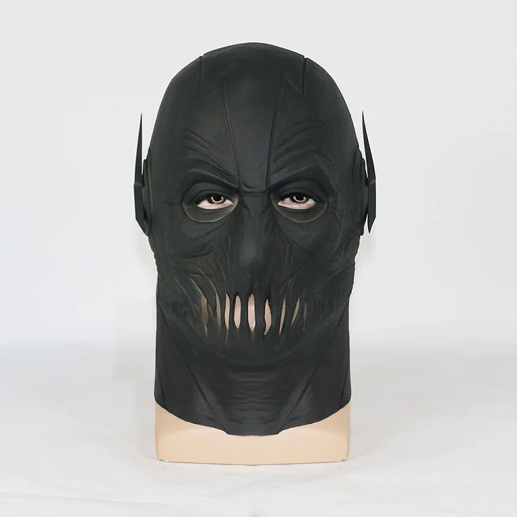 Карнавальная маска с зумом Marvel Tv Flash Mask латексная полноголовая дышащая черная маска для Хэллоуина, вечерние костюмы для косплея