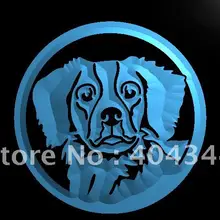 LB658-Brittany собака спаниеля Pet светодиодный неоновый свет знак