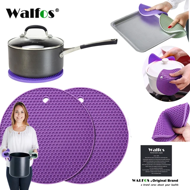 WALFOS NonSlip heat Resistant kitchen cooking Hot pot cover holder Pad