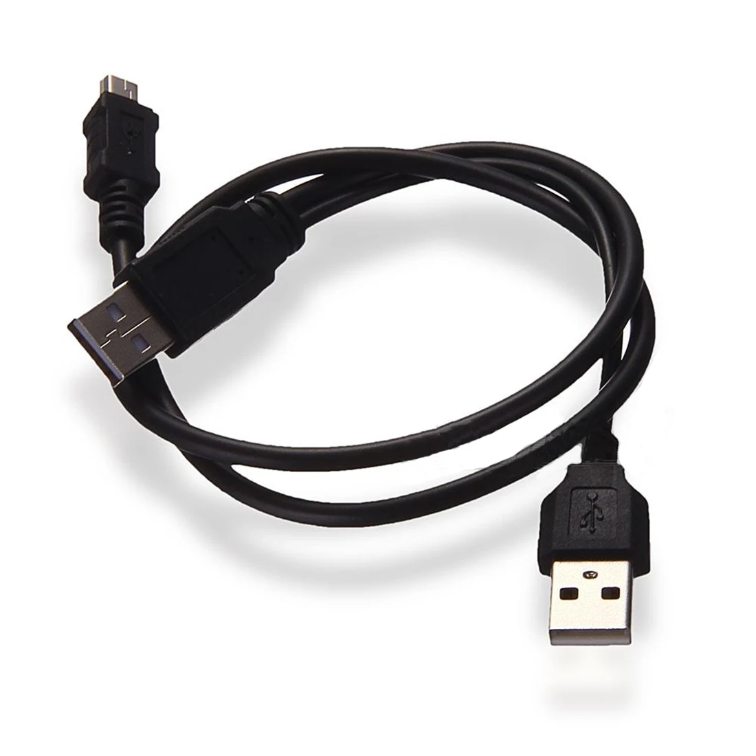 

Marsnaska new Black USB 2.0 A To Y Power Data Cable B Male And Mini Port 5-Pin For Mobile HDD