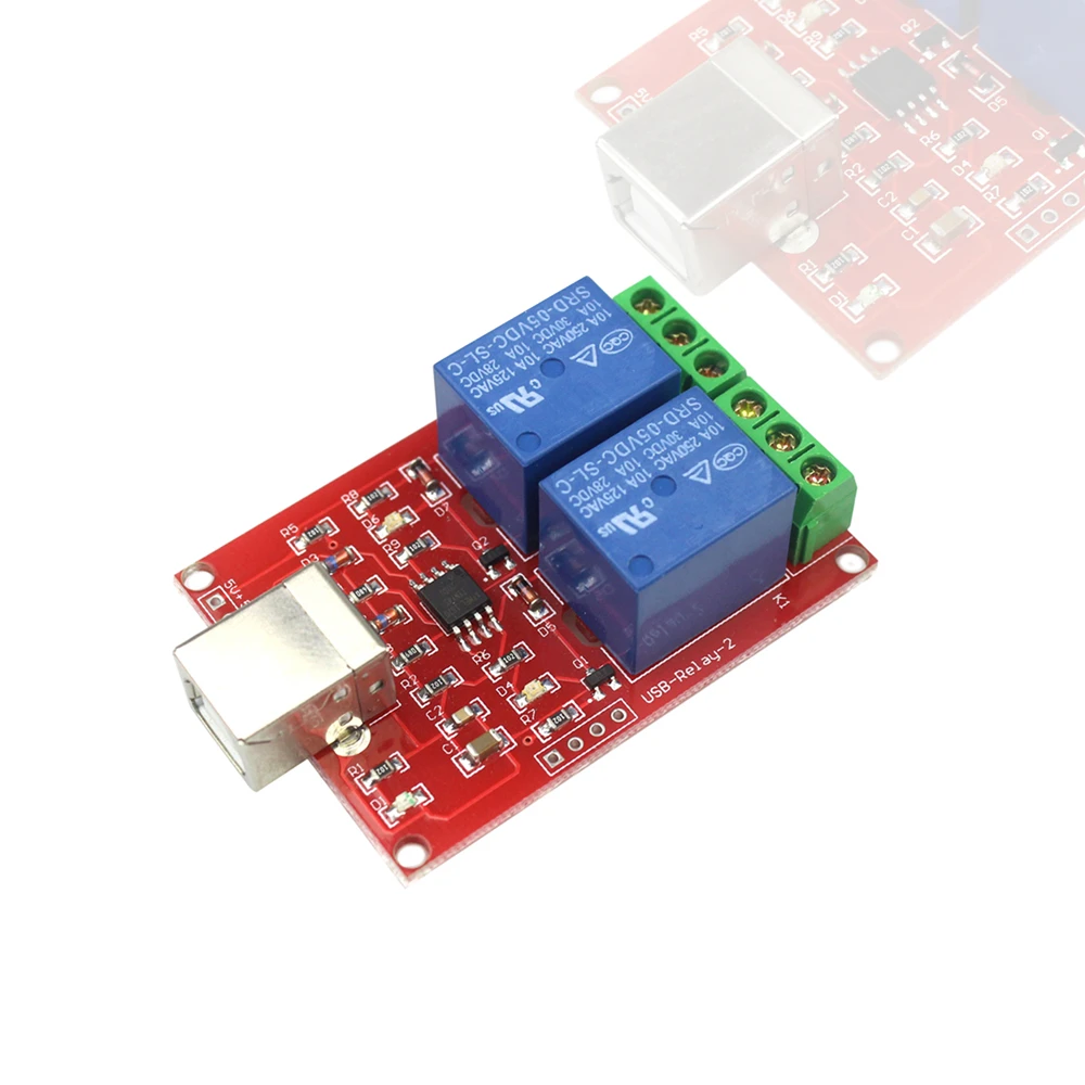

DC 5V 2 Channel USB Relay Programmable Computer Control Relay for Automation Smart Home