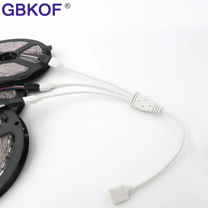 1to2 1to3 1to4 гнездовой разъем RGB Светодиодная лента аксессуар удлинитель сплиттер с 4