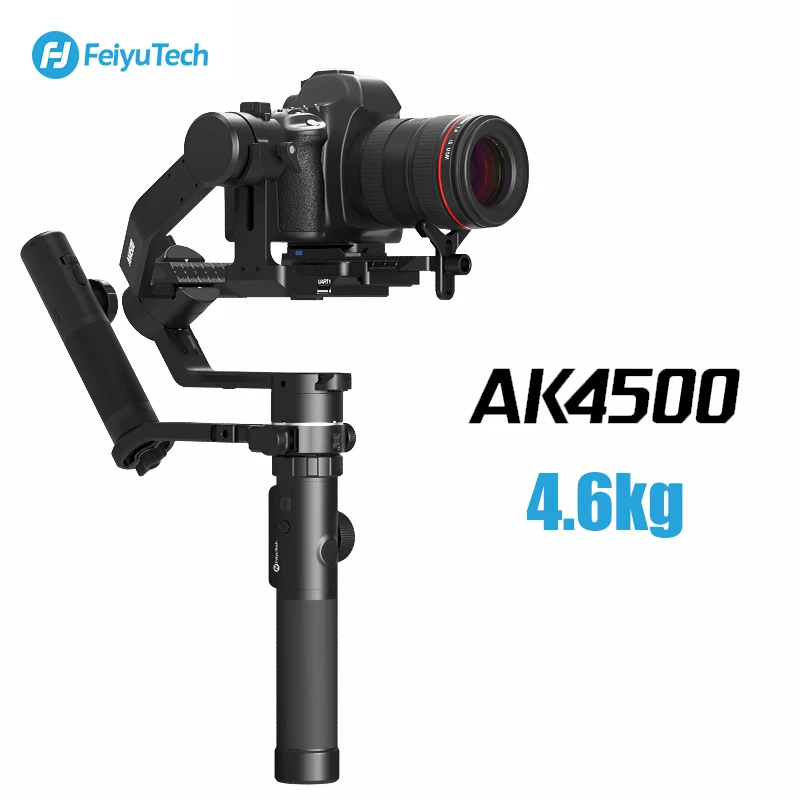 FeiyuTech AK4500 комплект 3-осевой ручной шарнирный стабилизатор для камеры GoPro для цифровой зеркальной камеры Nikon Canon SONY 4,6 кг грузоподъемность Камера шарнирный стабилизатор для камеры GoPro