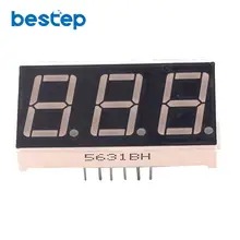 50 шт. общий анод 0,56 дюймов 3 Бит цифровой трубки Красный светодиодный дисплей серии Напряжение Панель