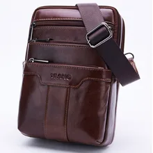 Мужская сумка-мессенджер из натуральной кожи с масляным воском через плечо, Высококачественная воловья кожа, трендовая сумка для путешествий, функциональная сумка