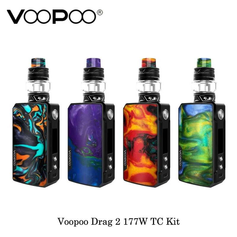 electronic cigarette Voopoo Drag 2 177W TC Kit With Uforce T2 SubOhm Tank U2/U3 Powered By Dual 18650 Battery Vape Vaporizer Kit electronic cigarette Voopoo Drag 2 177W TC Kit With Uforce T2 SubOhm Tank U2/U3 Powered By Dual 18650 Battery Vape Vaporizer Kit