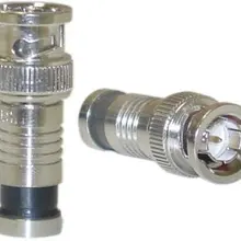 10 шт./лот BNC Мужской сжатия разъемы для RG59 кабель адаптер Терминатор разъем