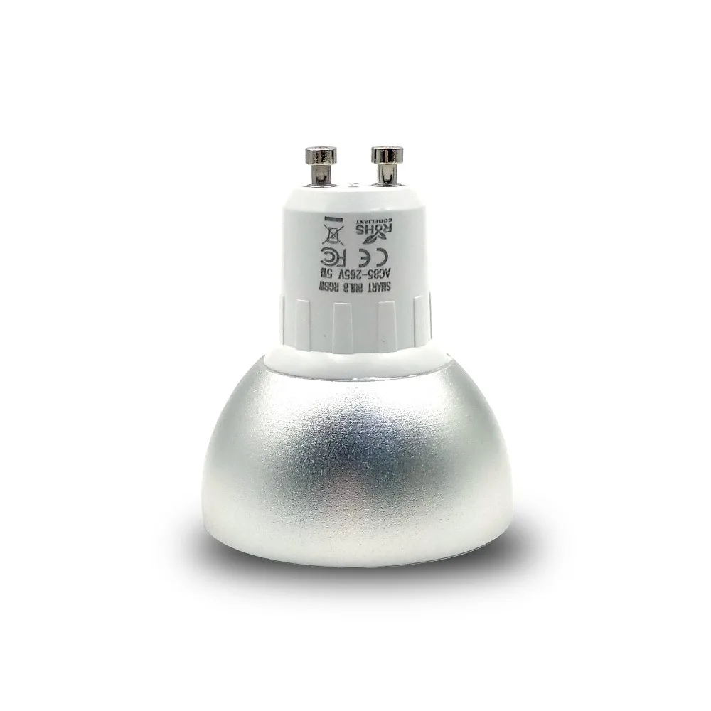 6 Pieces GU10 RGBW LED Light Work with Alexa Echo