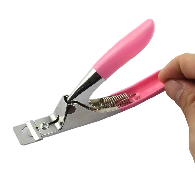 240Pcs-Lot-Edge-Nail-Cutter-Pink-Handle-Nail-Clipper-Nail-Tools-Nail-Tips-Smile-Cut-Scissor
