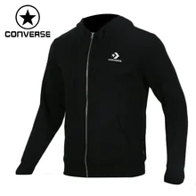 Новое поступление Converse Star Chevron наб Hoodie FZ Для мужчин куртка с капюшоном Спортивная