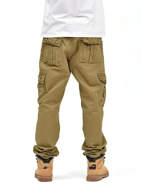 Мода#1955 хлопок мужские брюки карго осень зима прямой Большой размер комбинезон мужские длинные брюки 34 36 38 низ