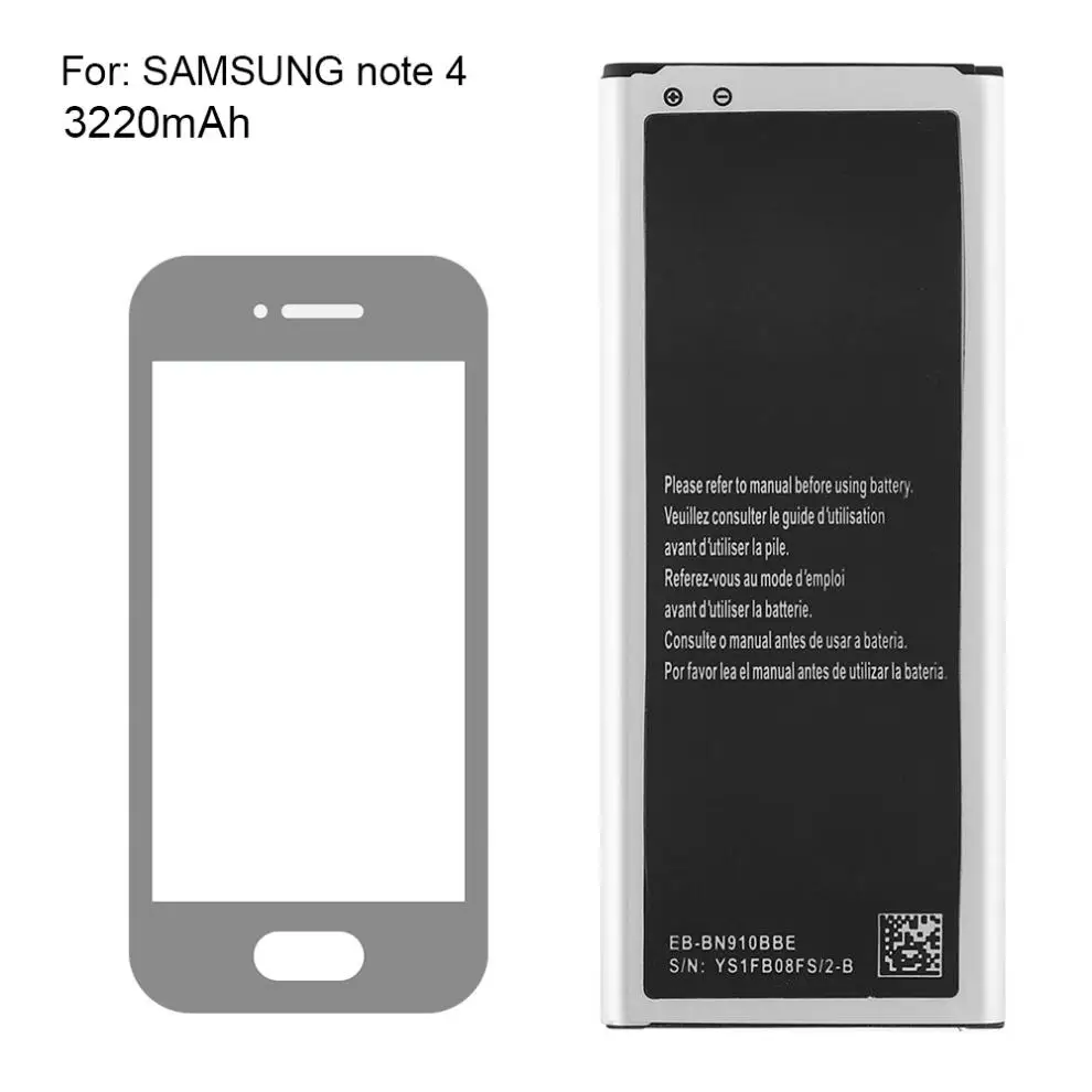 3 85 В 3220 мАч встроенный литий ионный аккумулятор для Samsung Note4 N910 N910F N910A N910V N910P N910T