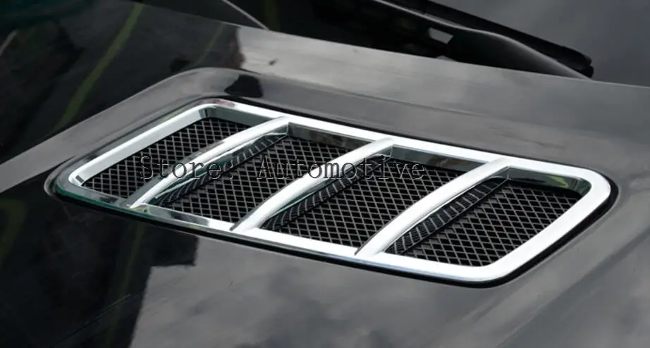ABS Chrome Engine Roof Hood Sticker Trim For Mercedes Benz ML GL GLE GLS 2013-2017
