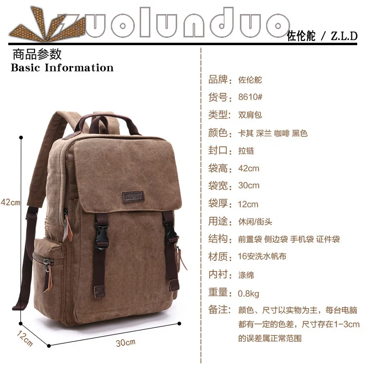 Etn сумка бренд высокого качества популярный мужской холщовый рюкзак мужские дорожные сумки, для отдыха Мужская винтажная сумка
