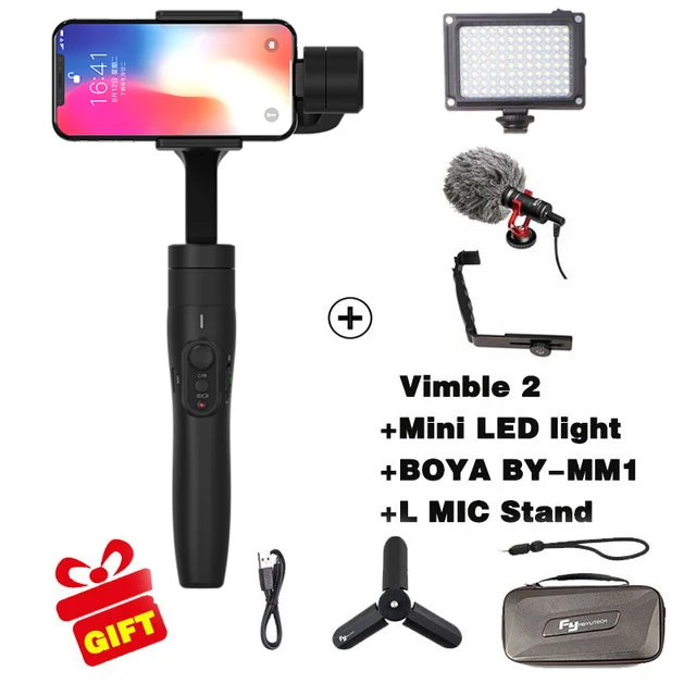 

FeiyuTech FY Vimble 2 3 Axis Handheld Adjustable Gimbal Stabilizer For Smartphone iphone Samsung for xiaomi Pk OSMO MOBILE 2