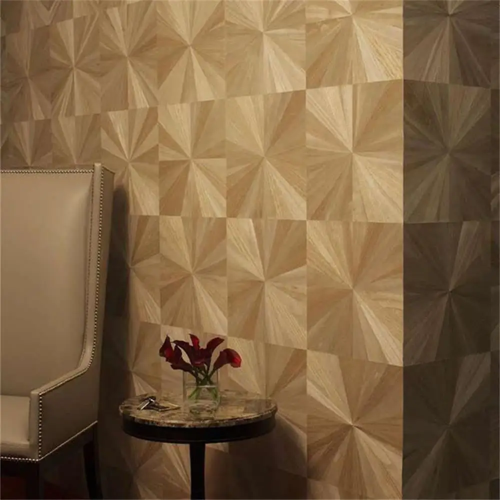luxury brown natural wood veneer wallpaper the latest wall designs trend for home and working 
