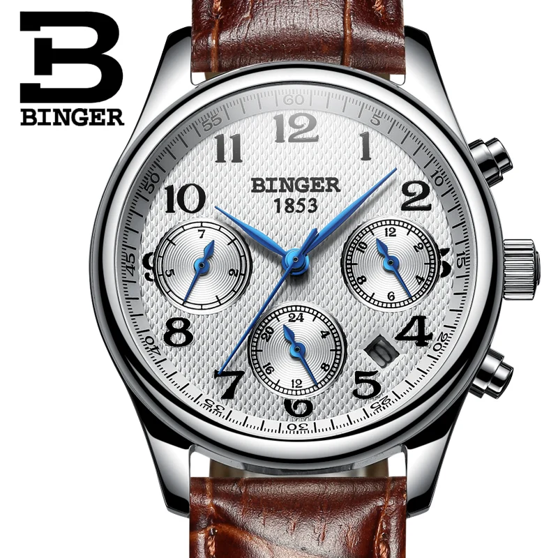 

New Japan Quartz Movement Watch Switzerland BINGER Women Watches Luxury Brand Waterproof Relogio Feminino Sapphire Clock B-603W6