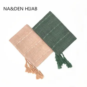 

Muslim samll sequin tassels New Women Scarf Shawl Hijab Fashion Female solid plain wraps 10pcs/lot fast shipping 9colors