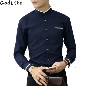 

2019 Autumn 100% Cotton Oxford Long Sleeve Shirt Mens Fashin Slim Fit Camisas Street Chemise Homme Plus Size Shirt 5XL 6XL 7XL