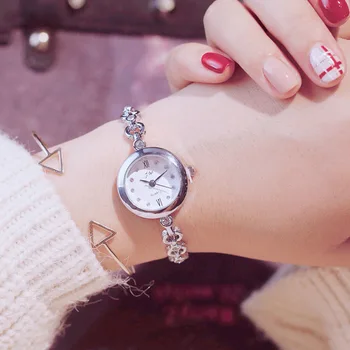 

Fashion full strainless steel women watches with ring strap 2018 luxury rhinestone small bracelet watch ladies wristwatches gift
