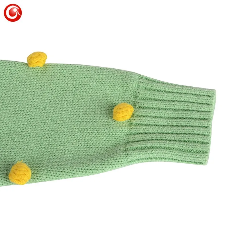 Children Christmas Winter Sweaters Baby Girls Cotton Kids Knitted Pattern Warm Cardigan Clothes With 25pcs Ball Tops For Boys (7)