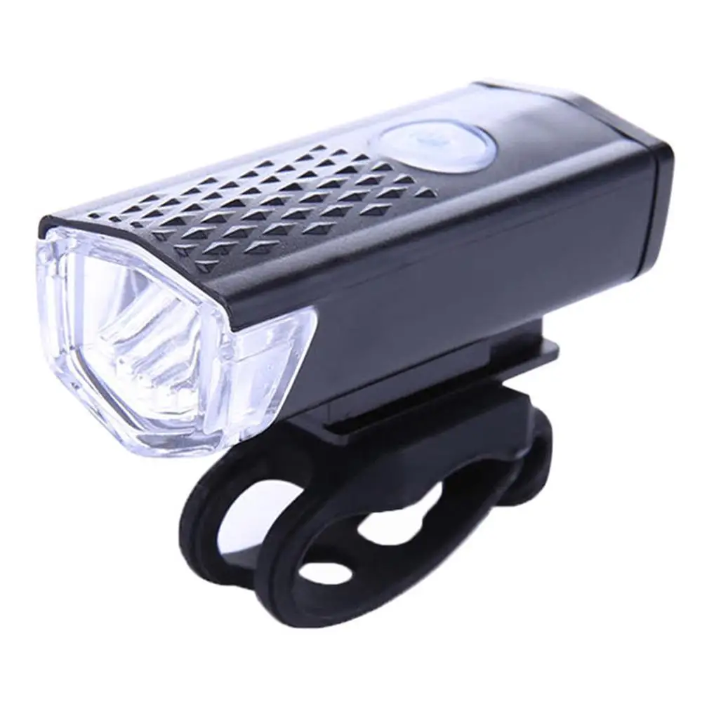 Black Перезаряжаемый USB светодиодный велосипедный фонарь для велосипеда MTB передний велосипедный фонарь фара Фара велик велосипед свет#244509 - Цвет: Black