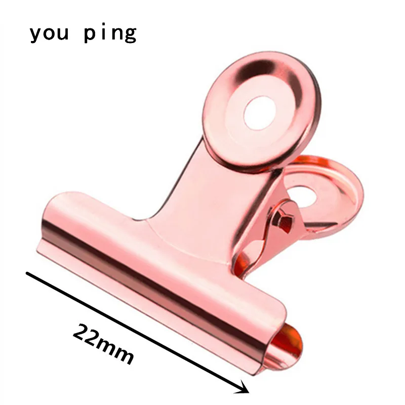 Multi-Color Round Metal Clamp Clips - Ideal for Students and Office Supplies