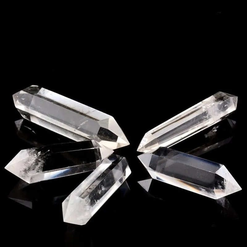 Натуральный белый камень кристалл Кварцевый хрустальный камень точка заживление шестиугольная палочка лечение фэншуй энергетический камень
